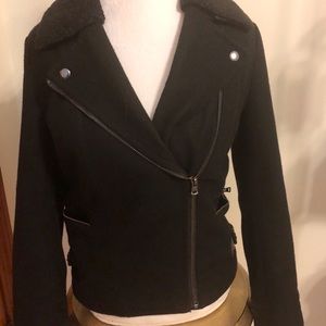 Banana Republic wool moto jacket